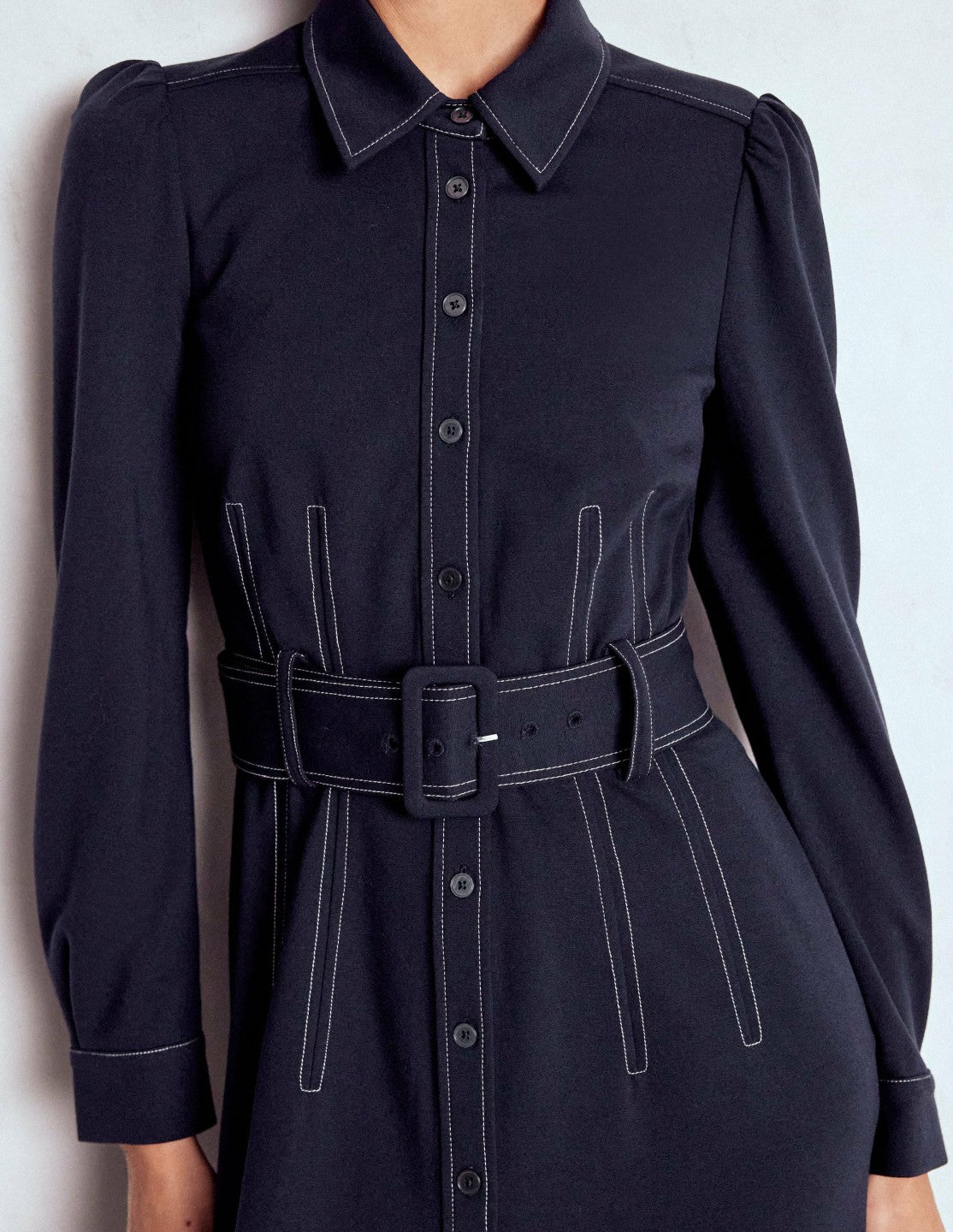 Anita Long Sleeve Shirt Dress-Navy / Boden Discount