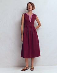 May Jersey Midi Dress-Deep Wisteria / Boden