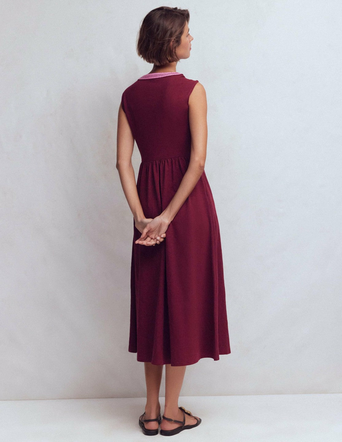 May Jersey Midi Dress-Deep Wisteria / Boden