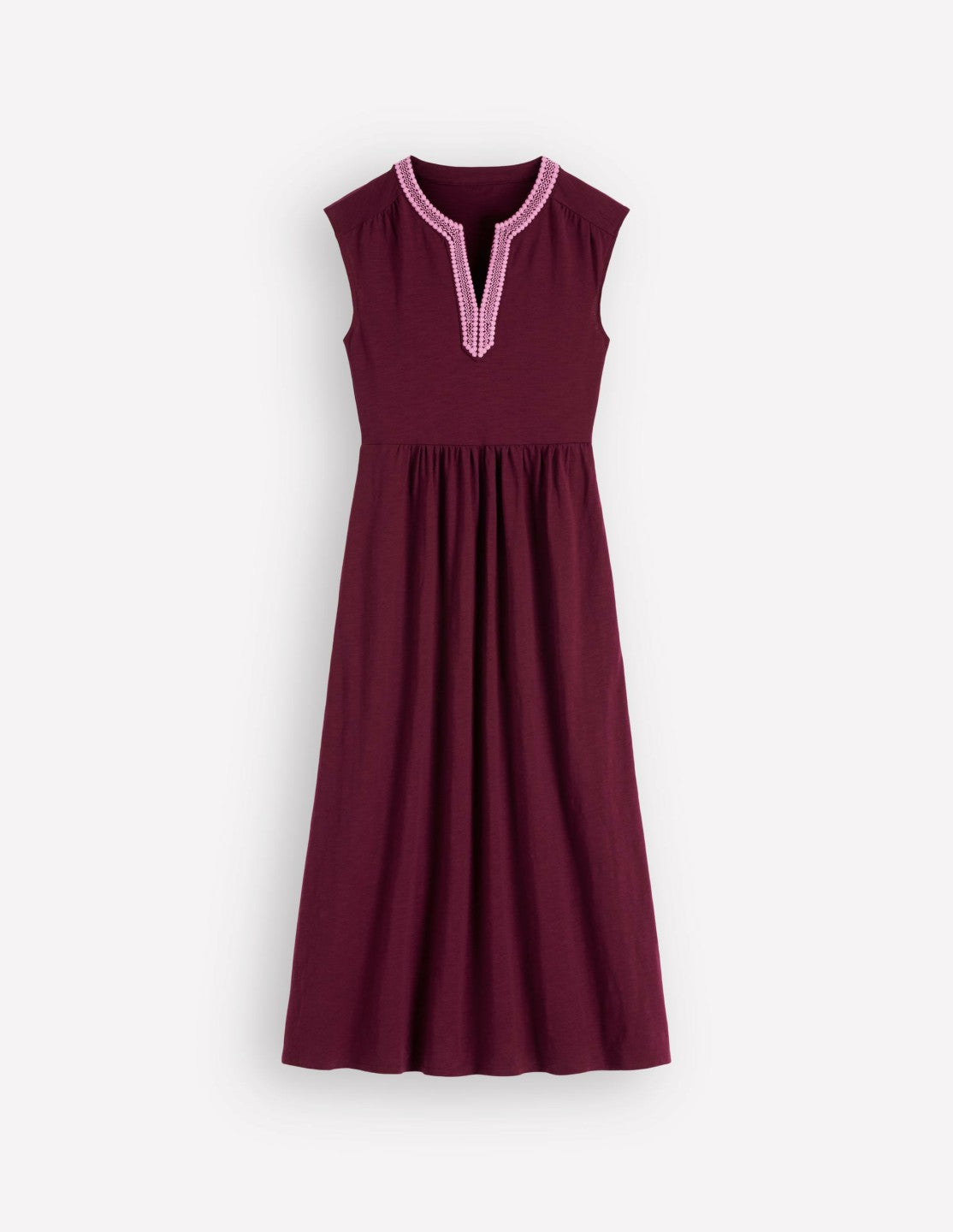 May Jersey Midi Dress-Deep Wisteria / Boden