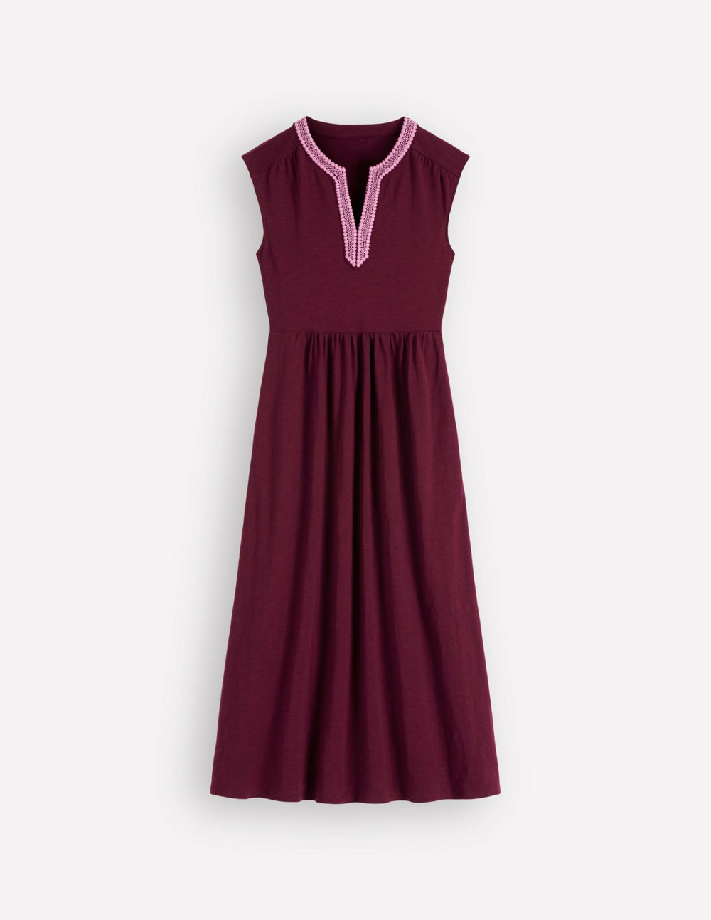 May Jersey Midi Dress-Deep Wisteria / Boden