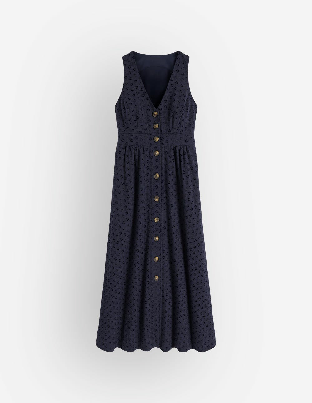 Catherine Broderie Dress-Navy Broderie / Boden Sale