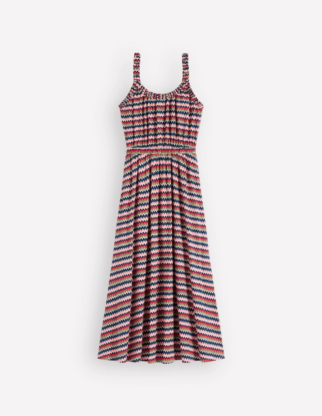Scoop Neck Jersey Dress-Multi, Zigzag Ripple / Boden Online