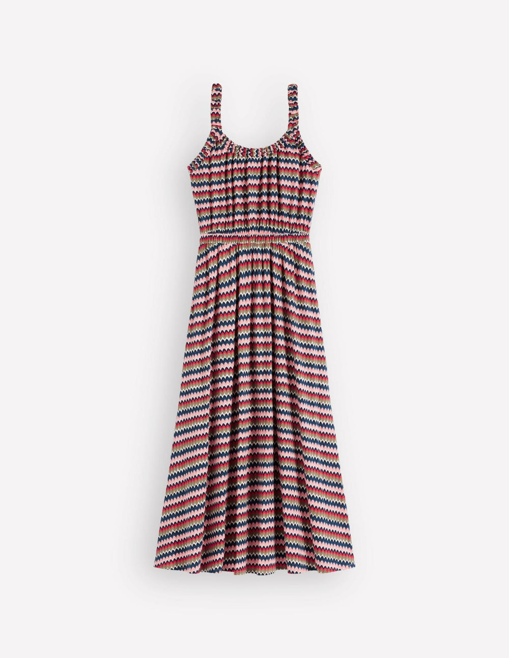 Scoop Neck Jersey Dress-Multi, Zigzag Ripple / Boden Online
