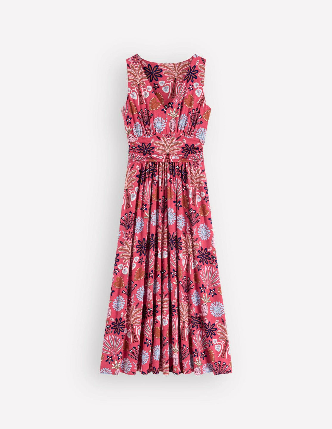 Elodie Jersey Maxi Dress-Cherry Blush, Tropical Forest / Boden Outlet