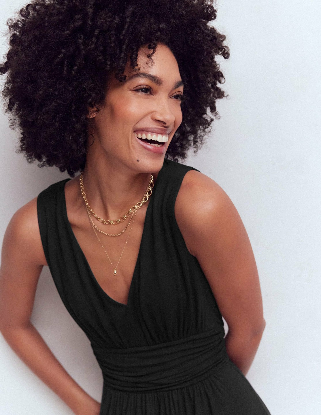 Elodie Jersey Maxi Dress-Black / Boden us