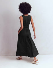 Elodie Jersey Maxi Dress-Black / Boden us