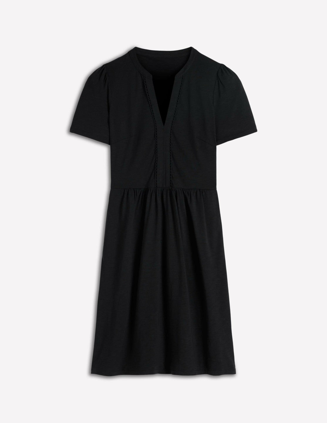 Naomi Short Sleeve Dress-Black / Boden