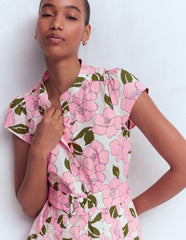 Arabella Cotton Maxi Dress-Pink Radiant Bloom / Boden Outlet