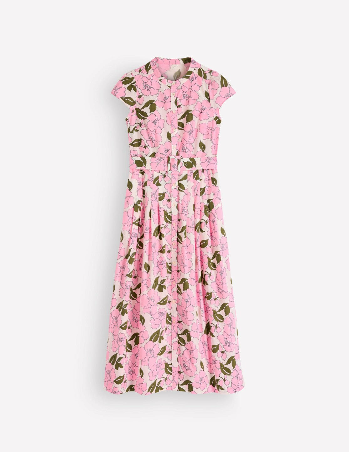 Arabella Cotton Maxi Dress-Pink Radiant Bloom / Boden Outlet