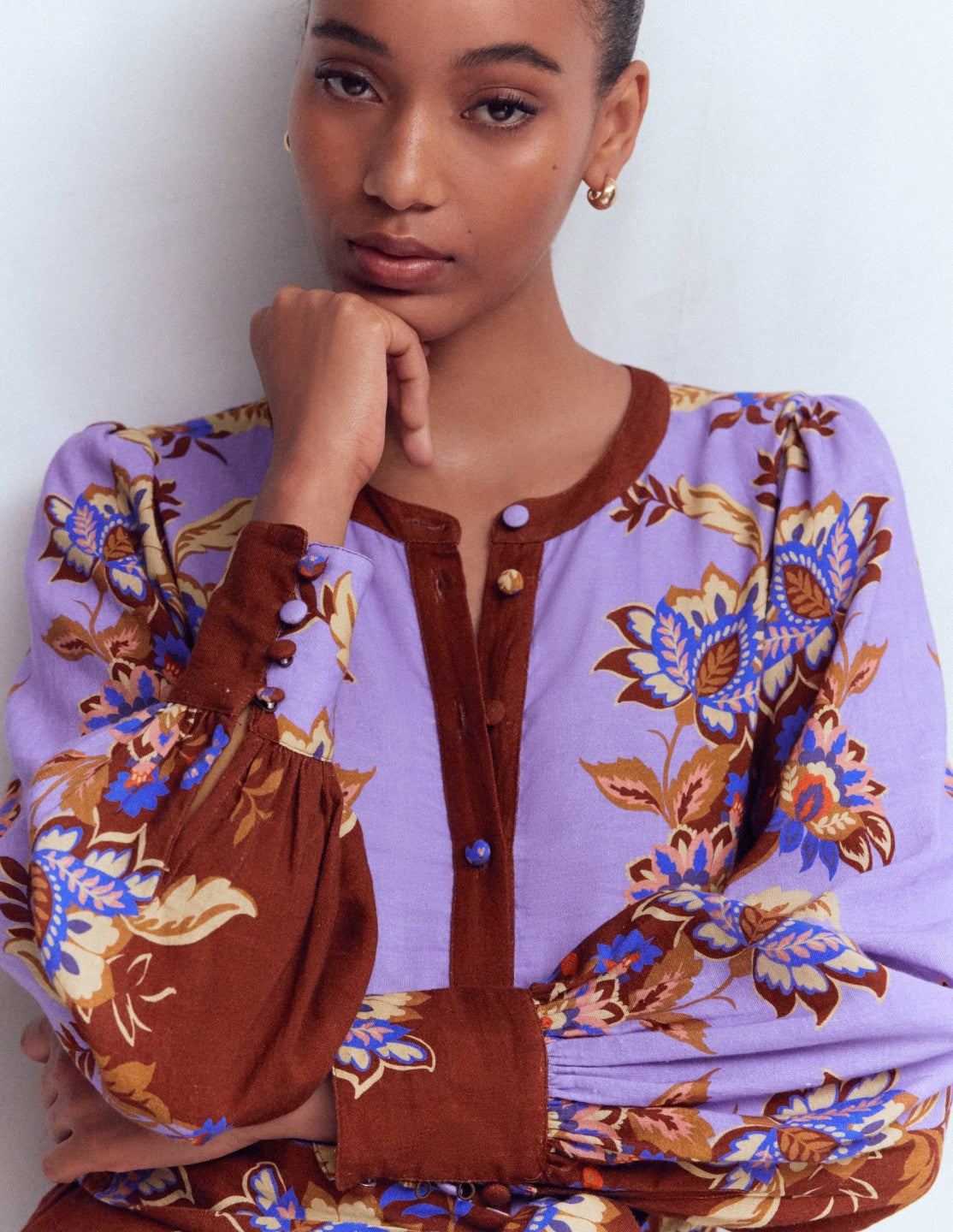 Blouson Sleeve Occasion Dress-Multi Super Bloom / Boden On sale