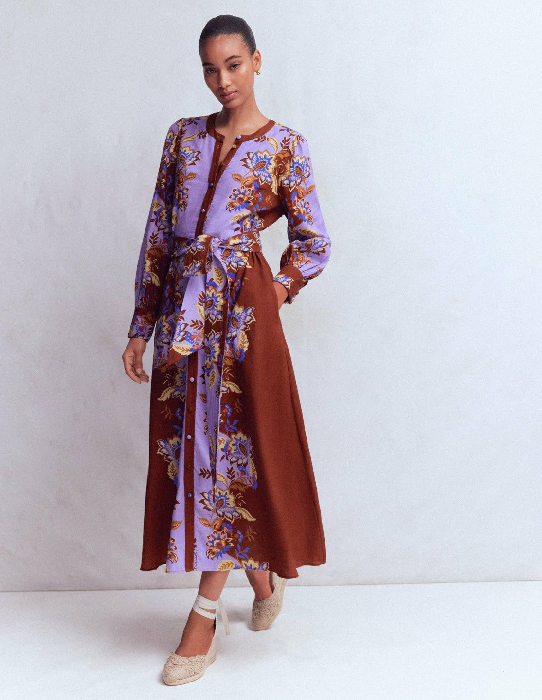 Blouson Sleeve Occasion Dress-Multi Super Bloom / Boden On sale