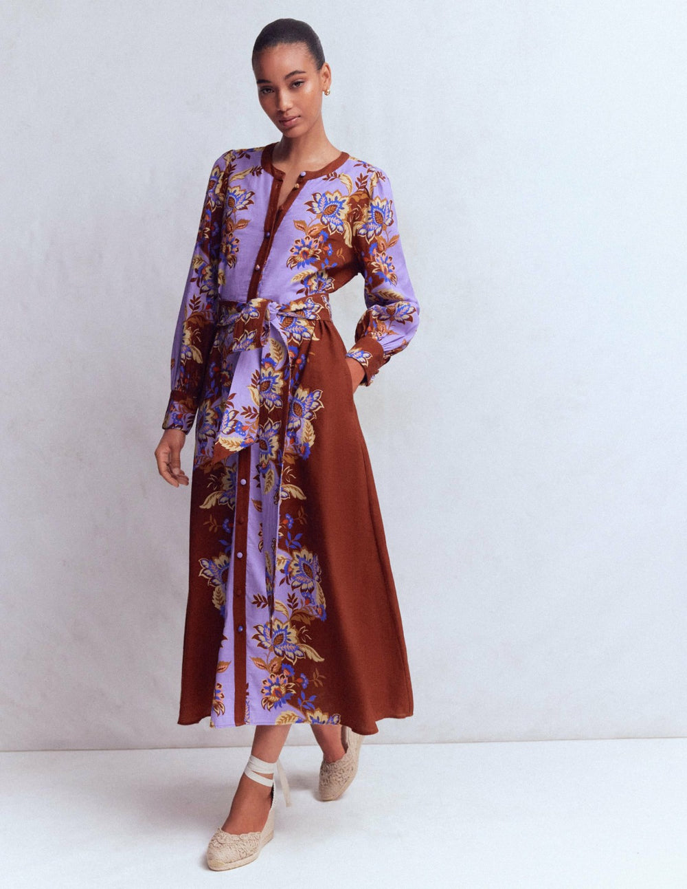 Blouson Sleeve Occasion Dress-Multi Super Bloom / Boden On sale