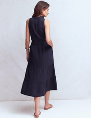 Viv Double Cloth Maxi Dress-Navy / Boden us