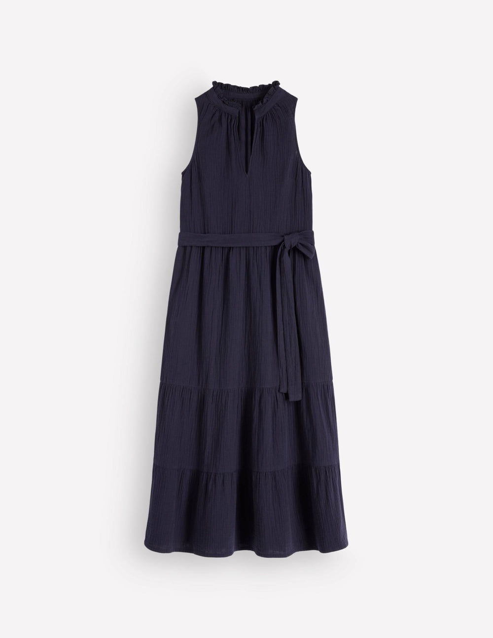 Viv Double Cloth Maxi Dress-Navy / Boden us