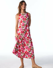 Sleeveless Poplin Dress-Pink Radiant Bloom / Boden Discount