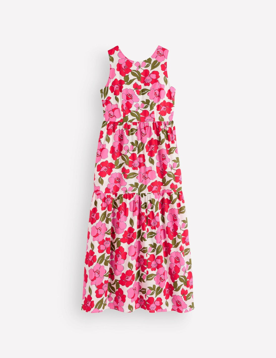 Sleeveless Poplin Dress-Pink Radiant Bloom / Boden Discount