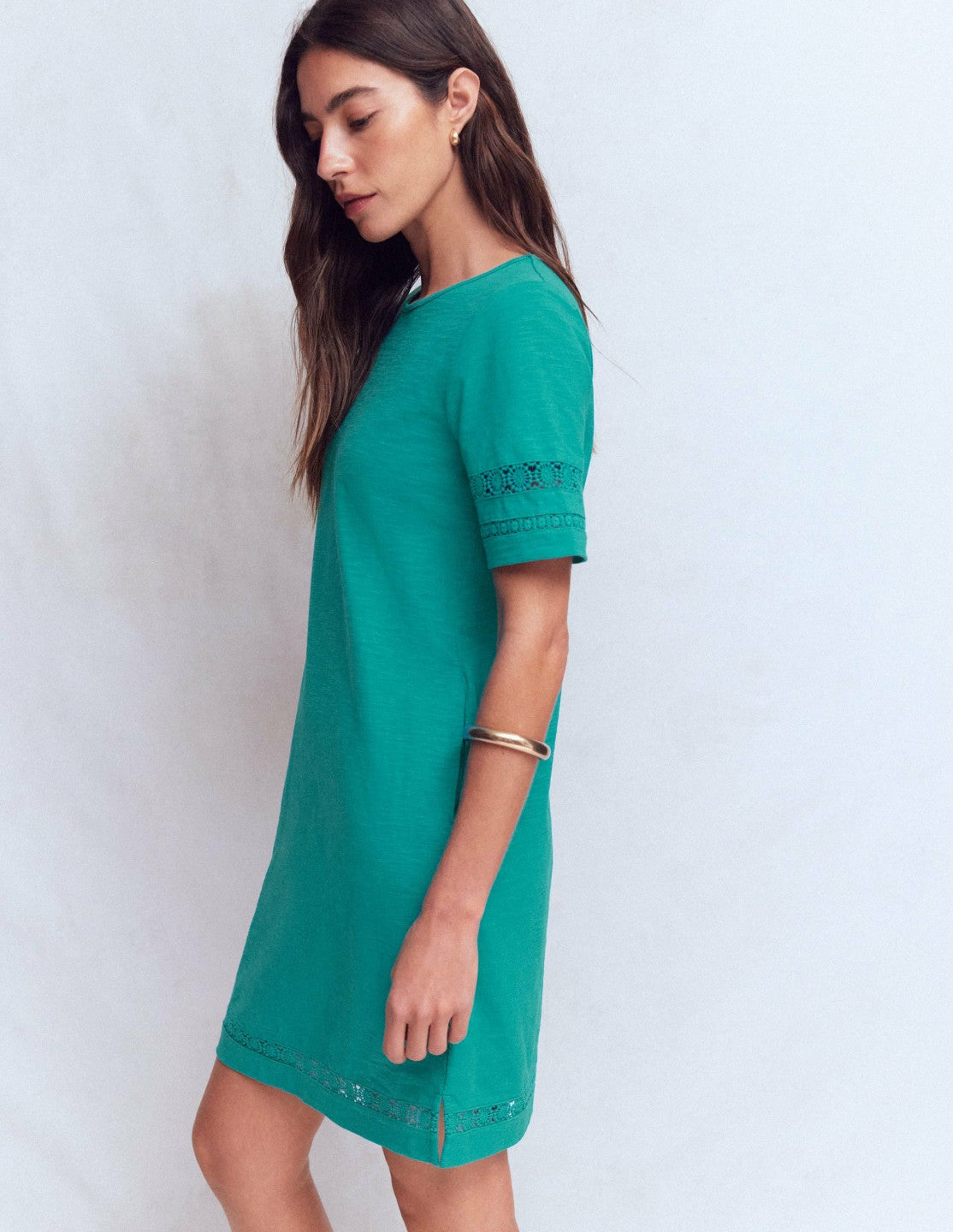 Hattie Jersey T-shirt Dress-Glaze Blue / Boden Sale