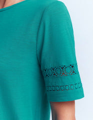Hattie Jersey T-shirt Dress-Glaze Blue / Boden Sale