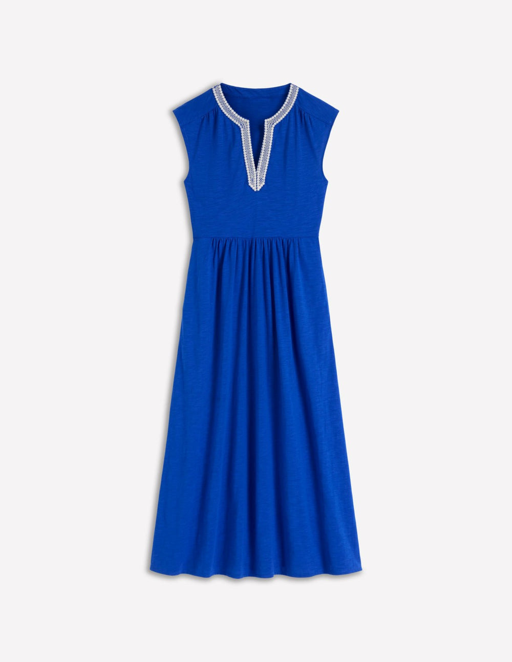 May Jersey Midi Dress-Bright Blue / Boden Outlet