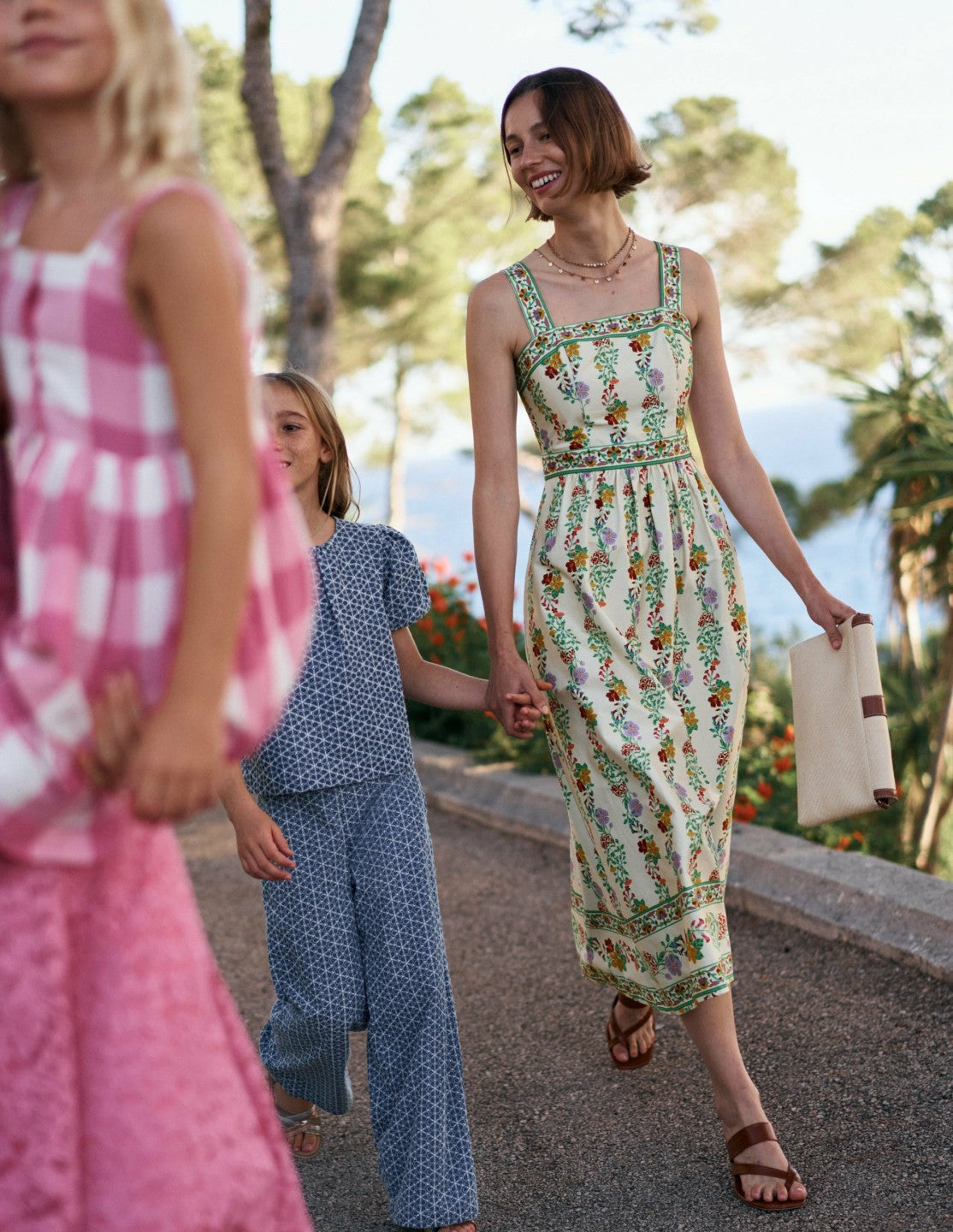 Square Neck Occasion Dress-Ivory, Blossom Trail / Boden us
