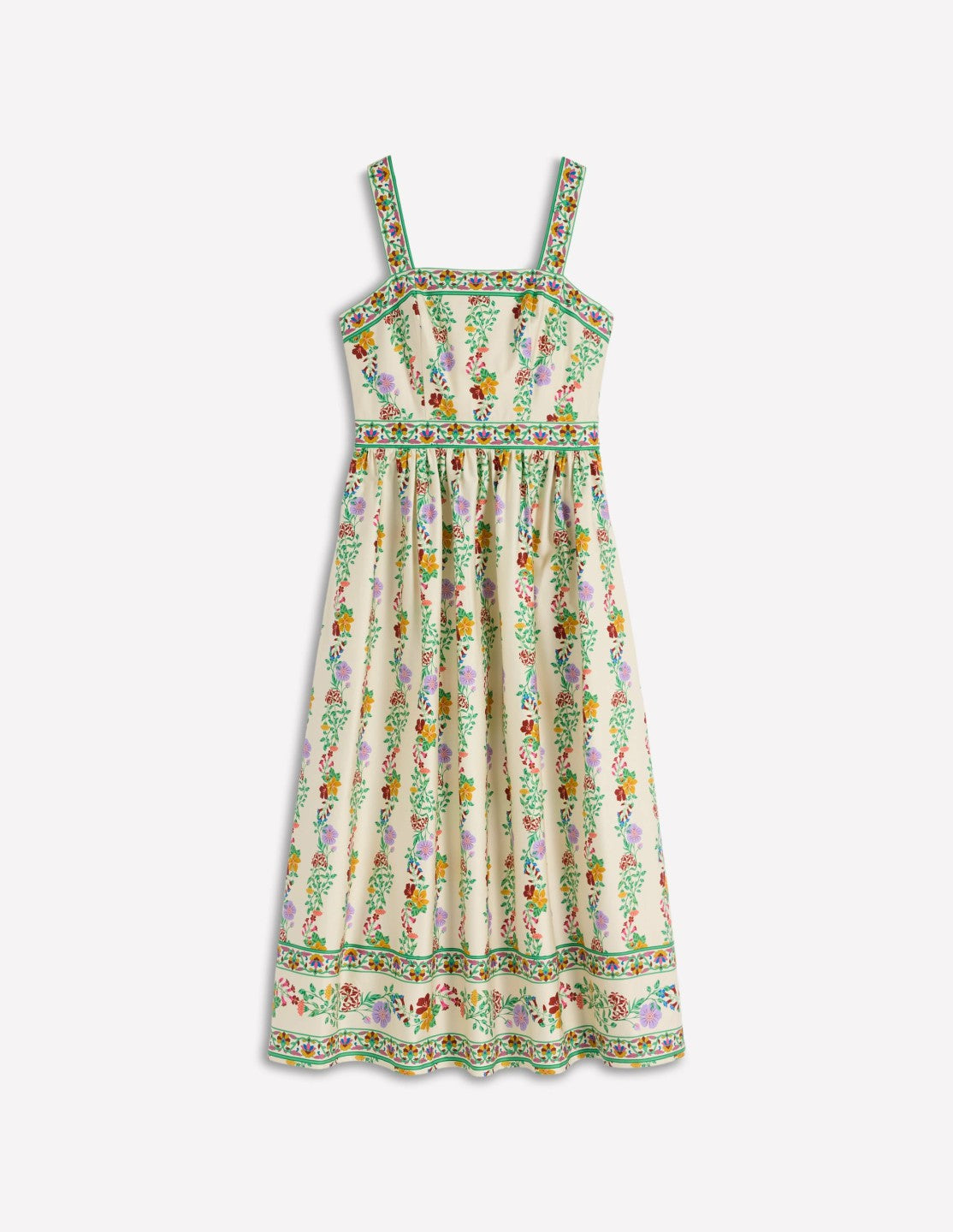 Square Neck Occasion Dress-Ivory, Blossom Trail / Boden us