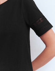 Hattie Jersey T-shirt Dress-Black / Boden us