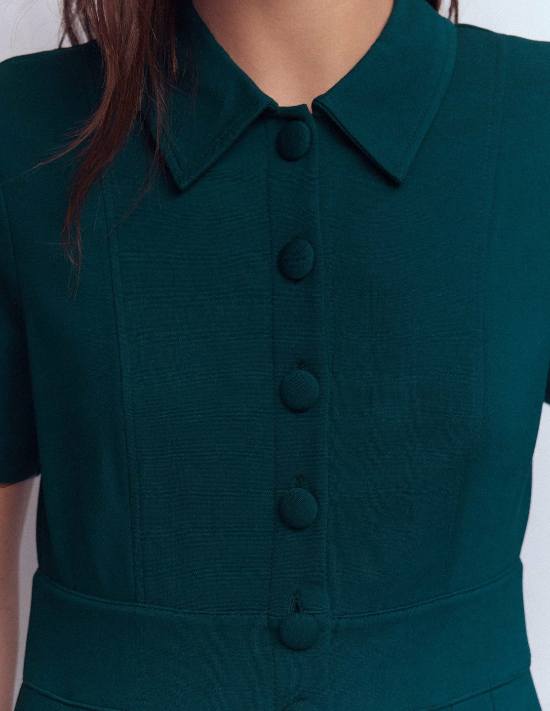 Bridget Ponte Short Dress-Midnight Teal / Boden Sale