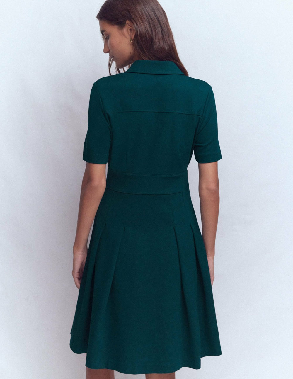 Bridget Ponte Short Dress-Midnight Teal / Boden Sale