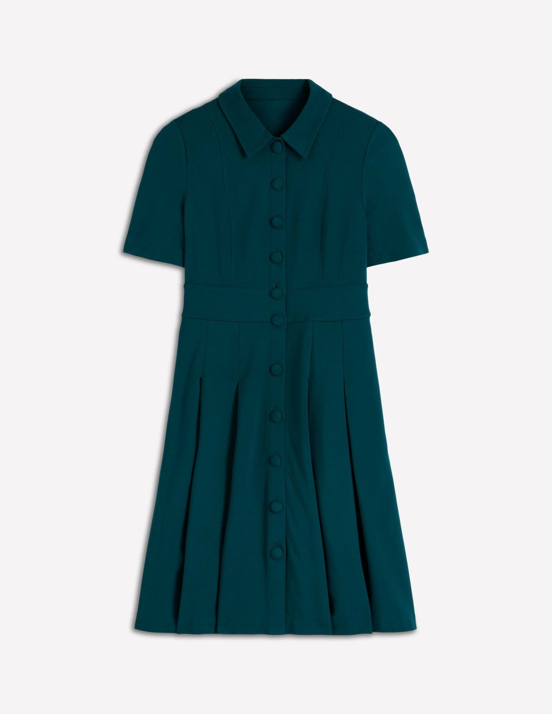 Bridget Ponte Short Dress-Midnight Teal / Boden Sale