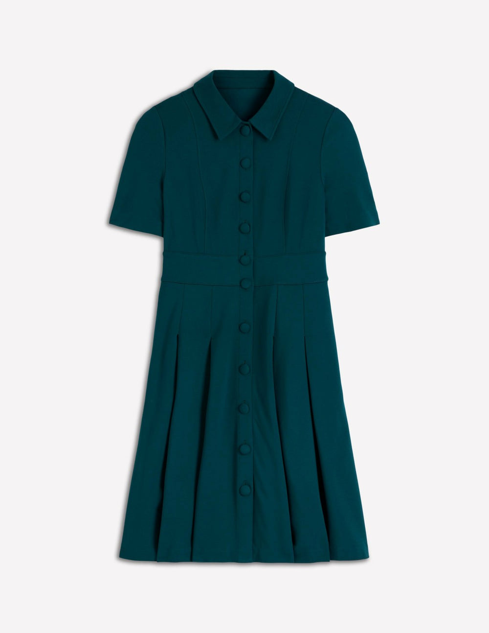 Bridget Ponte Short Dress-Midnight Teal / Boden Sale