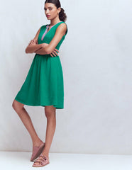 May Jersey Short Dress-Deep Teal / Boden On sale