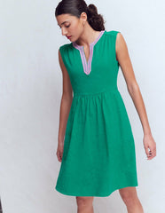May Jersey Short Dress-Deep Teal / Boden On sale