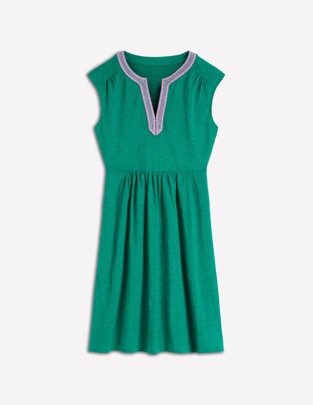 May Jersey Short Dress-Deep Teal / Boden On sale
