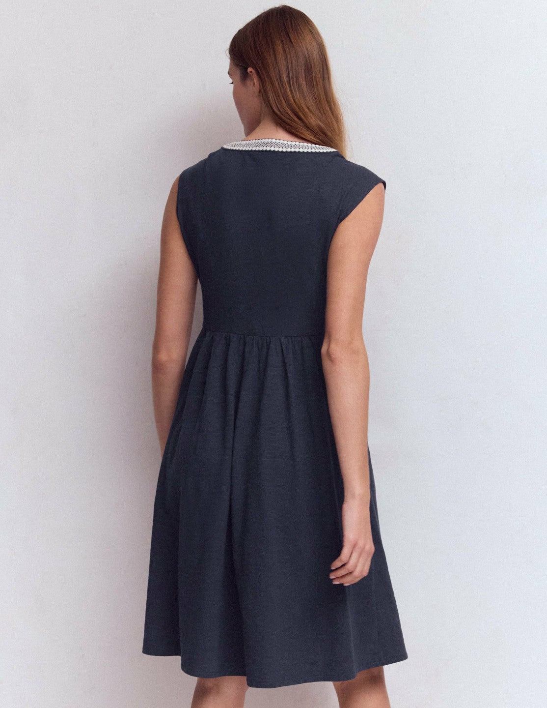 May Jersey Short Dress-Navy / Boden us
