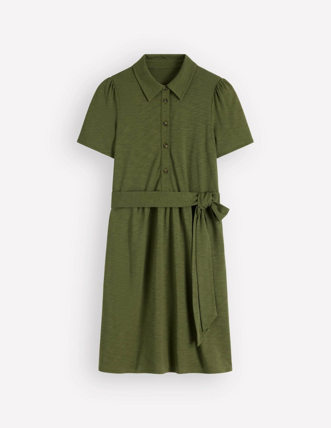 Patti Short Jersey Shirt Dress-Woodland Green / Boden Discount