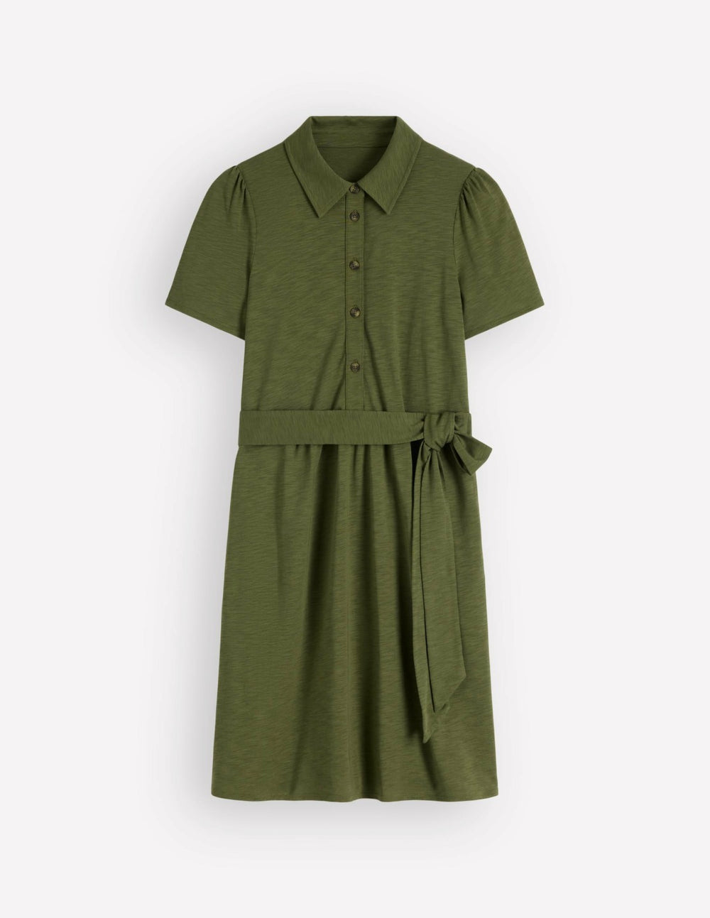 Patti Short Jersey Shirt Dress-Woodland Green / Boden Discount