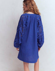 Embroidered Sleeve Kaftan-Blue Embroidery / Boden