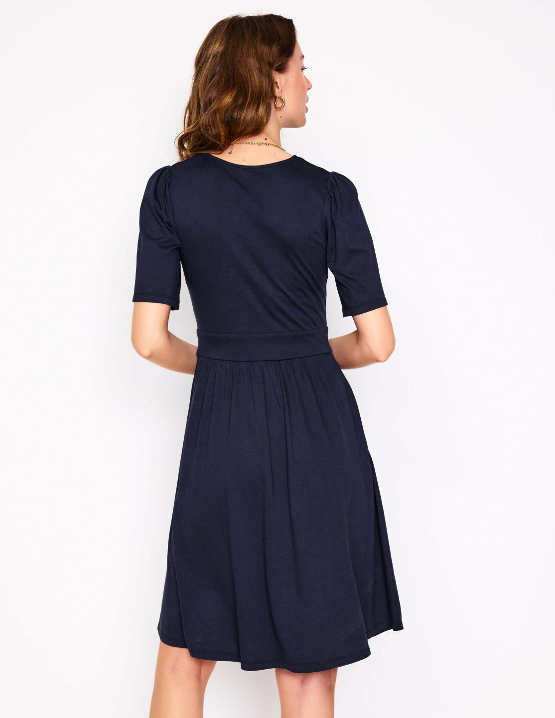 Louisa Short Jersey Dress-Navy / Boden On sale