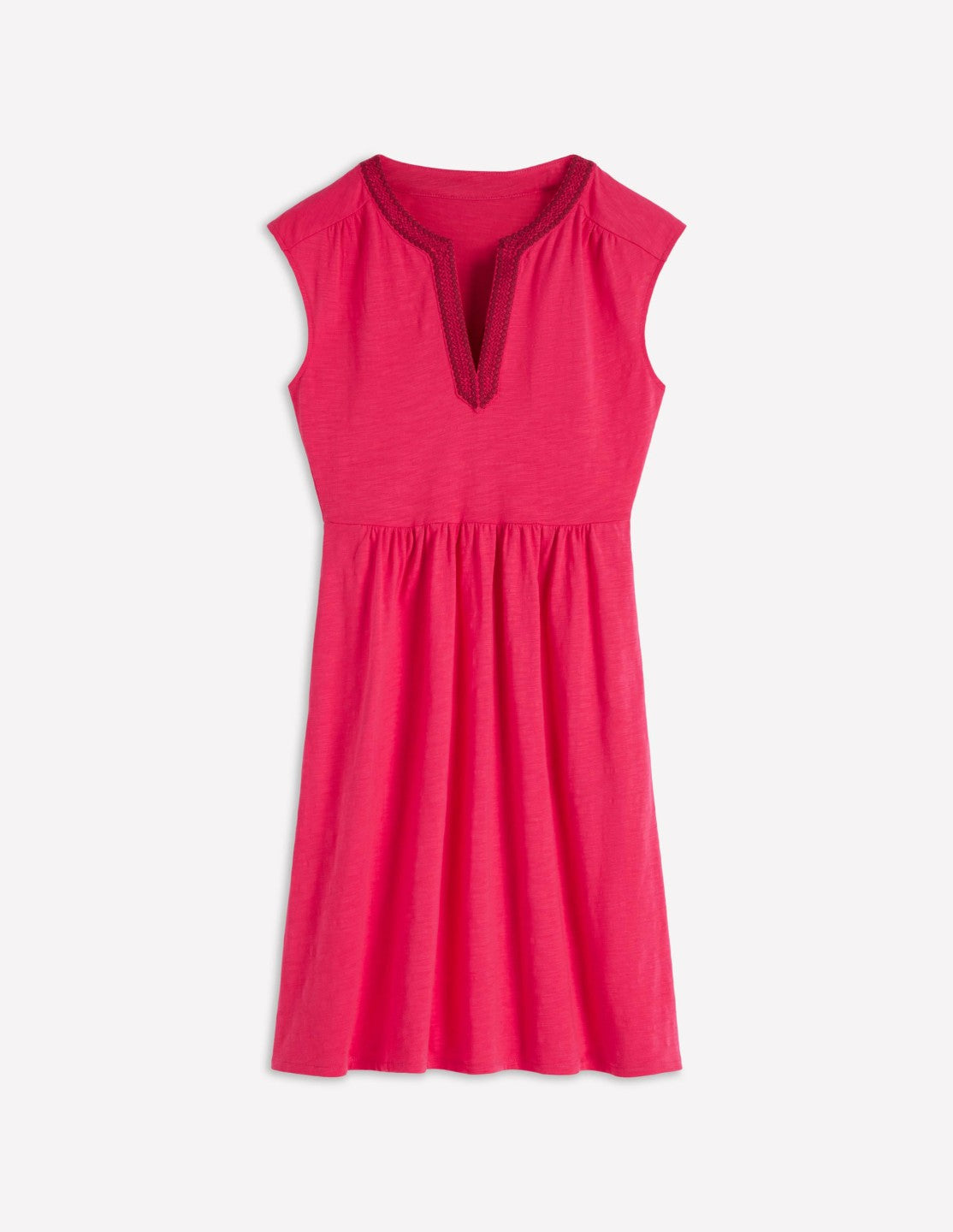 May Jersey Short Dress-Opulent Pink / Boden