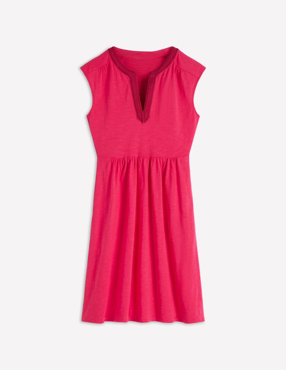 May Jersey Short Dress-Opulent Pink / Boden