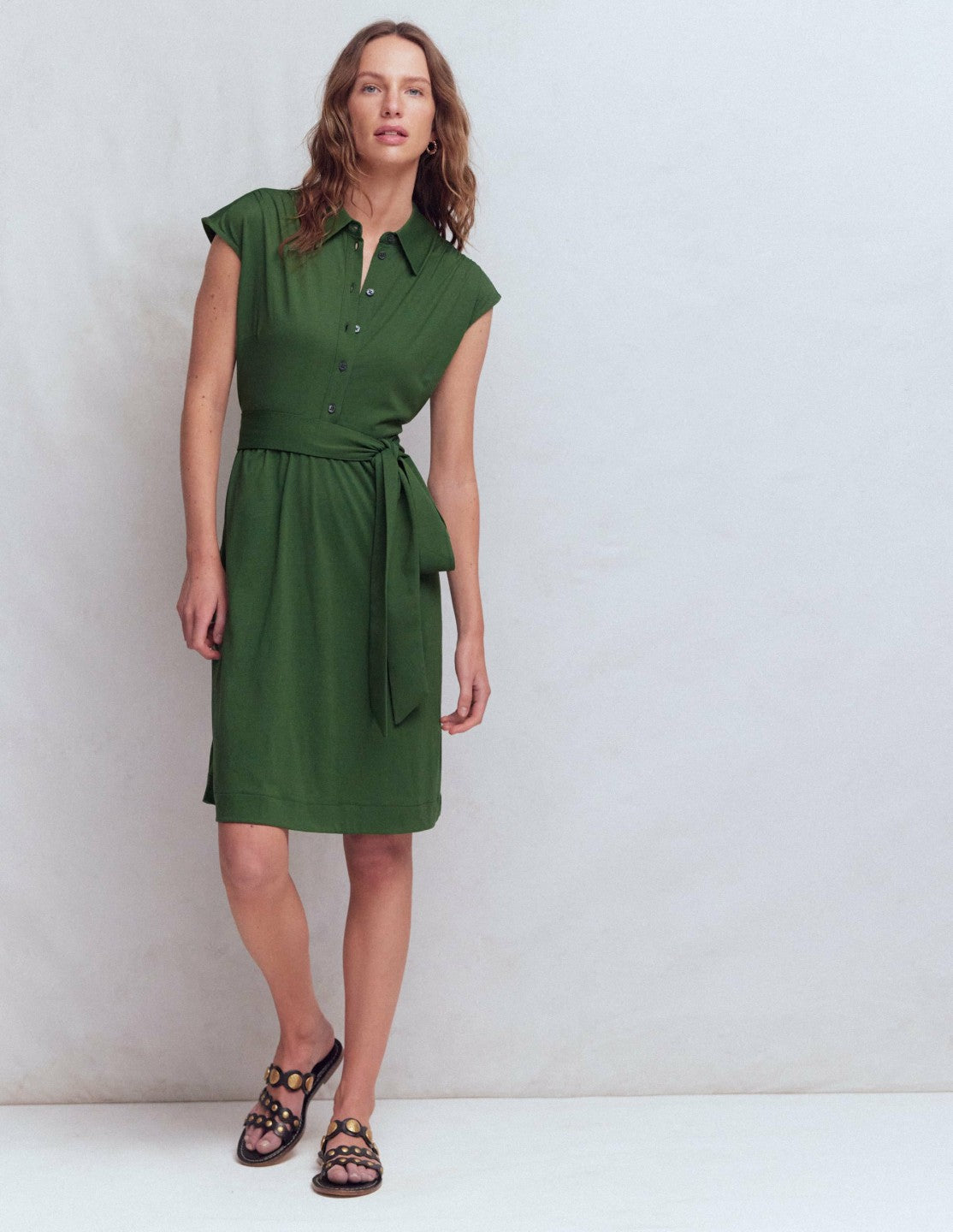 Honor Short Jersey Shirt Dress-Broad Bean / Boden Sale