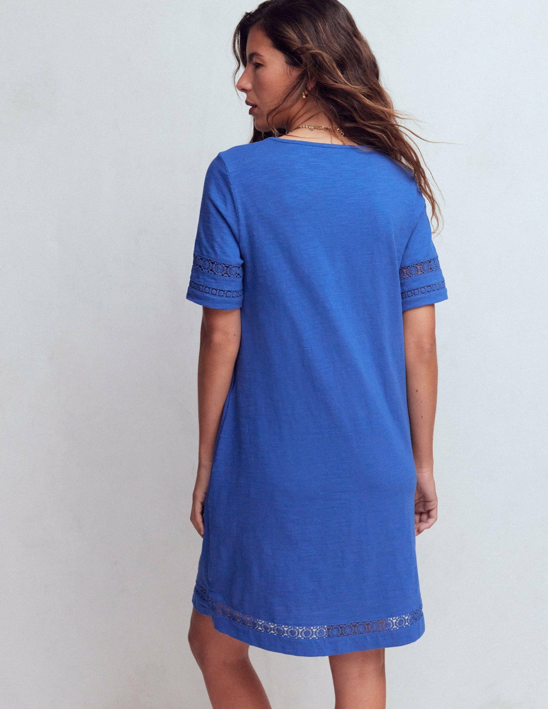 Hattie Jersey T-shirt Dress-Denim Blue / Boden Discount
