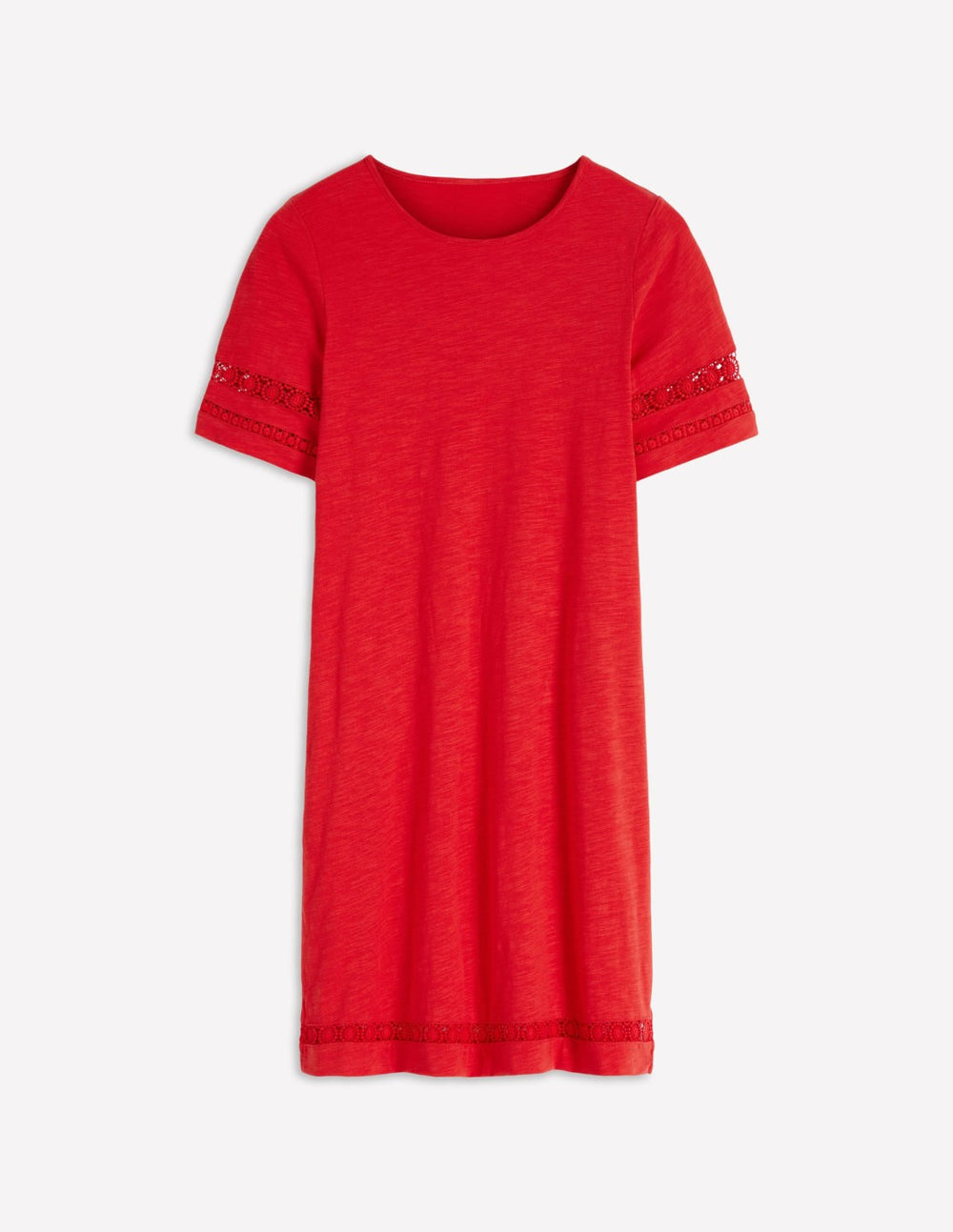 Hattie Jersey T-shirt Dress-Red Coral / Boden On sale