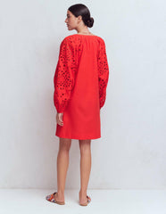 Embroidered Sleeve Kaftan-Red Embroidery / Boden Outlet