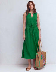 Delphine Midi Sleeveless Dress-Fresh Green / Boden Discount