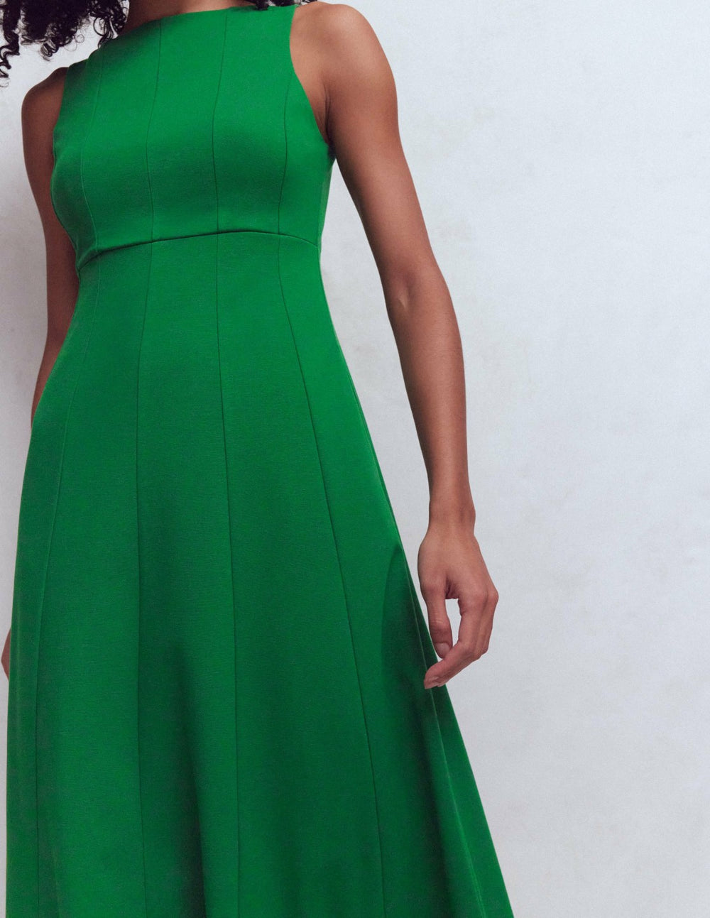 Sleeveless Ponte Midi Dress-Fresh Green / Boden Sale
