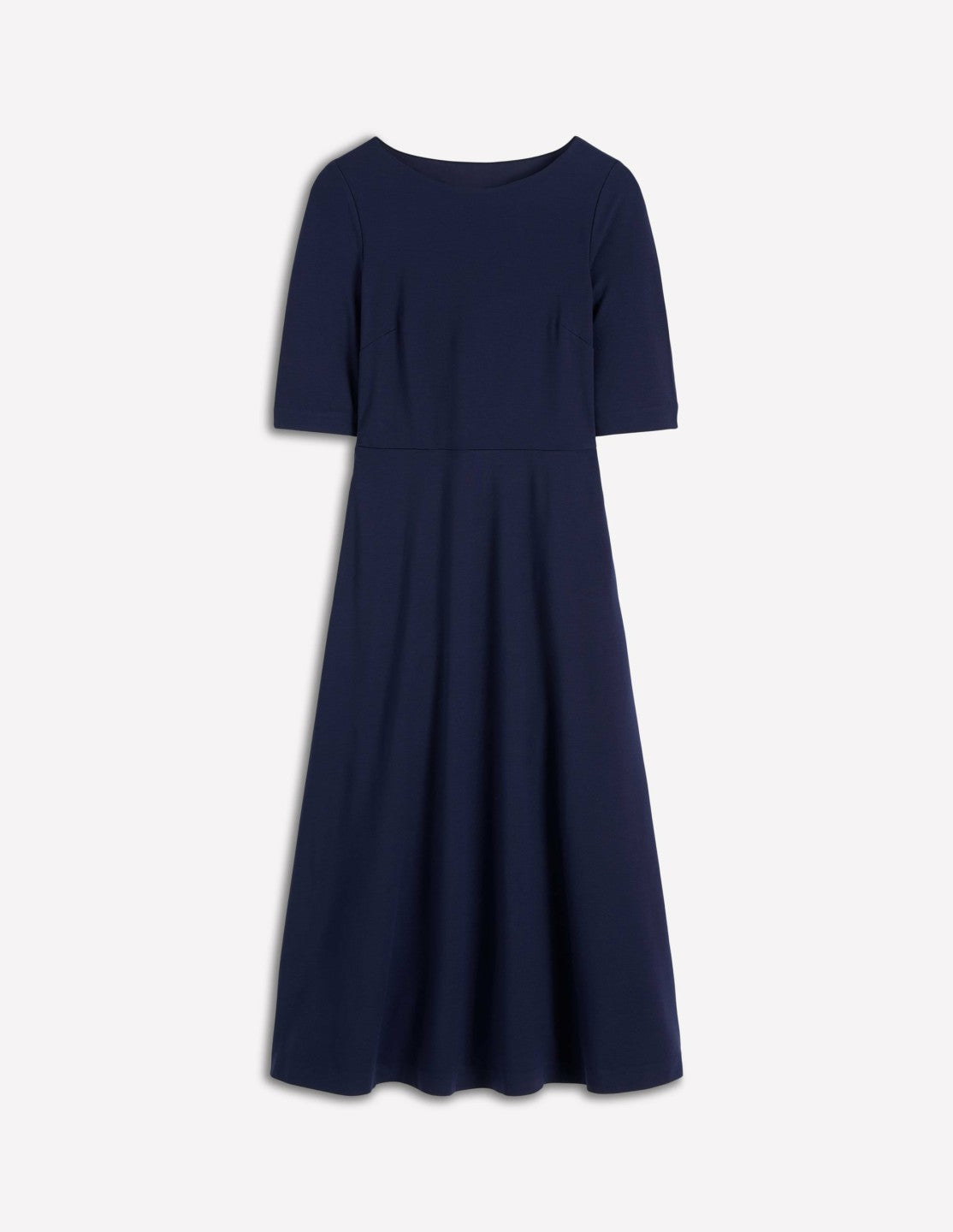 Mathilde Tie Waist Ponte Dress-Navy / Boden Online