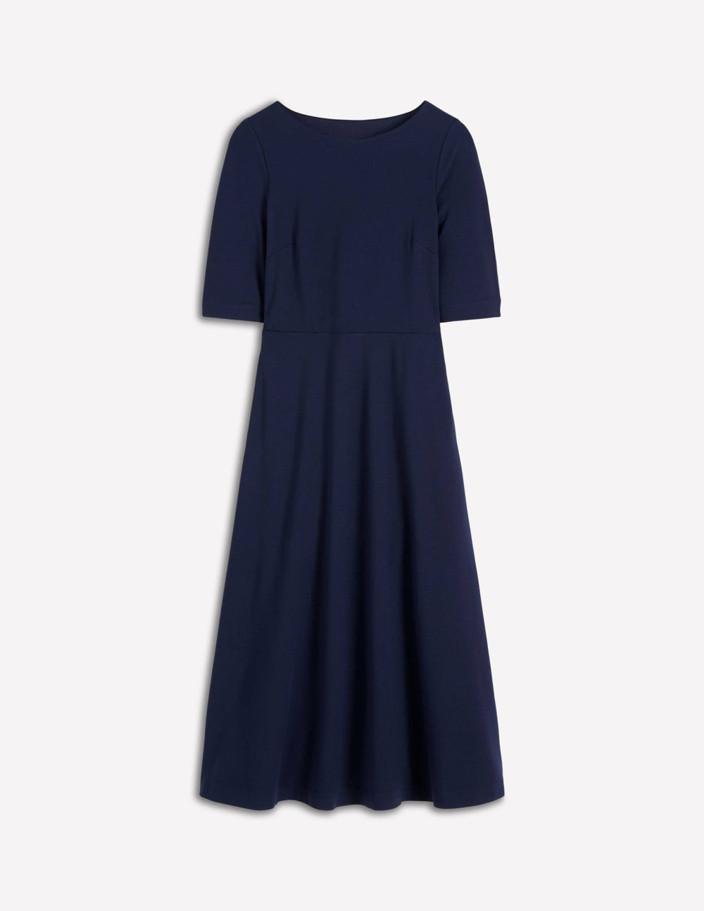 Mathilde Tie Waist Ponte Dress-Navy / Boden Online