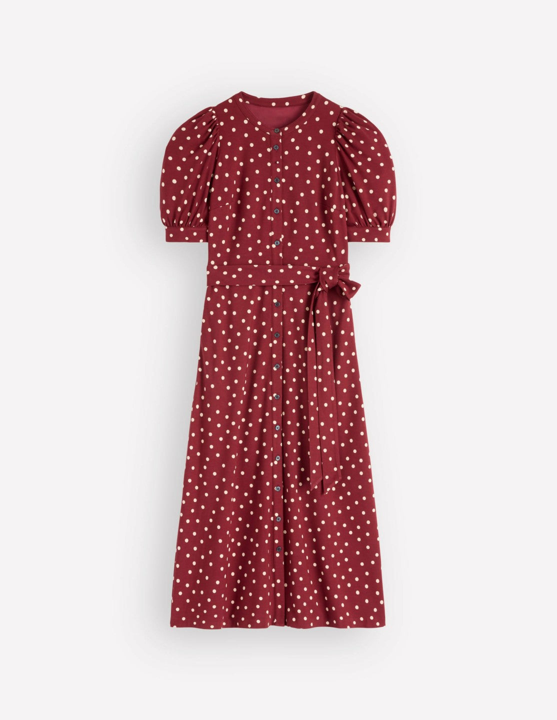 Puff Sleeve Ponte Shirt Dress-Red Pear, Painted Dot / Boden Discount